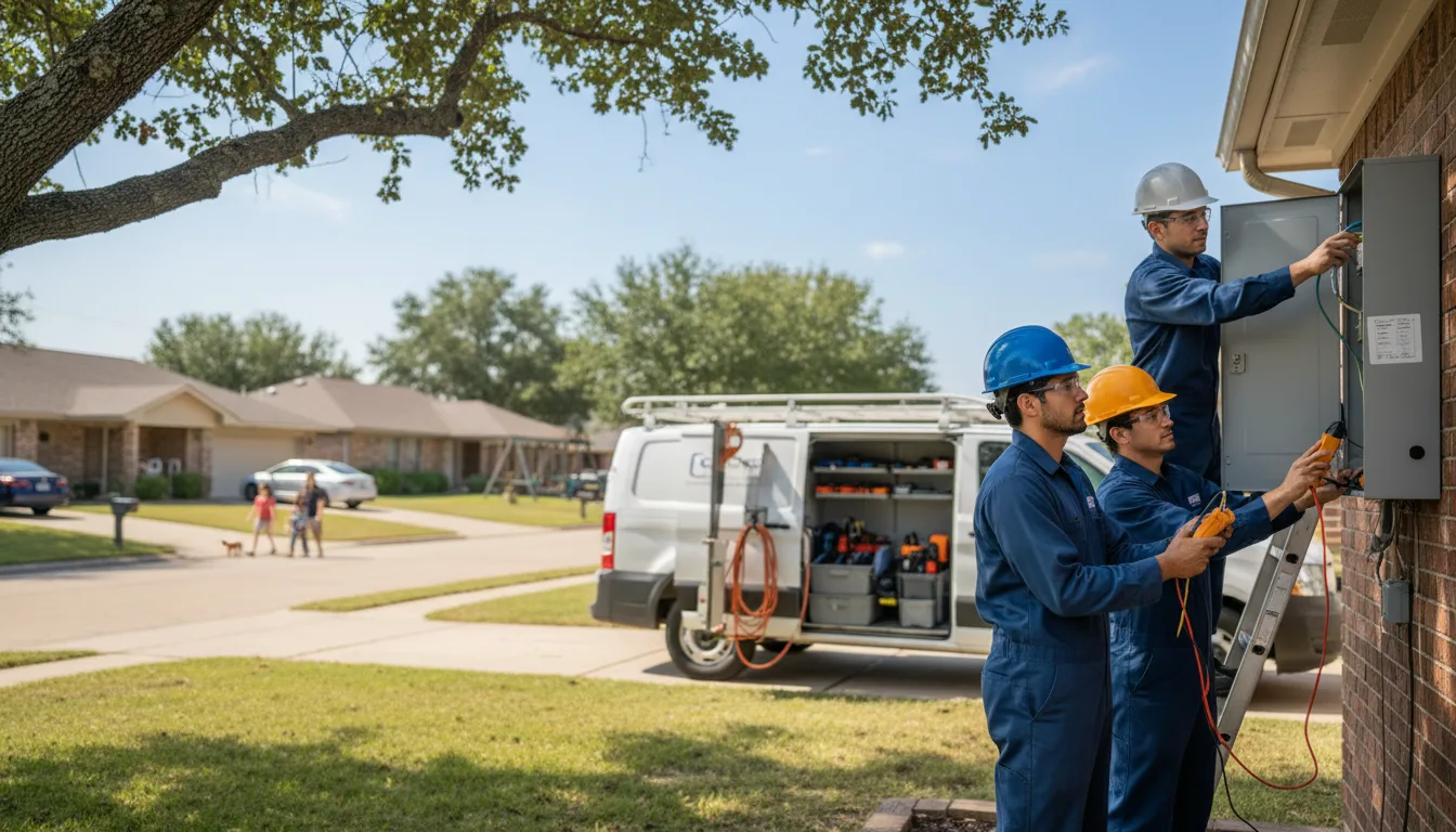 Certified electrician providing emergency electrical services in Deering, MO